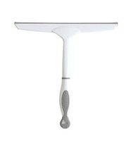 Guard 9.84-Inch Squeegee Bathroom Shower Door Squeegee Window Glass Mirror Squeegee Cleaner Wiper With Flexible Blade,Fits For Cleaning Glass/Mirror/Window/Ceramic,Grey White