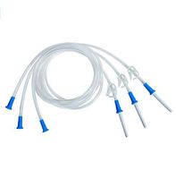 HealthAndYoga(TM) Replacement Enema Tubing – Super Economical, Hygienic, Medical Grade PVC - 1.5 Meter with Slide Clamp and Nozzle - Compatible with Most Kits (3 Set)