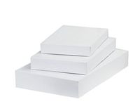 10 White Gift Boxes, 3 Sizes