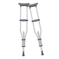 Walkers Lxn Aluminum Alloy Underarm Crutches,Telescopic Adjustable Height Non-Slip Adult - 1 Pair