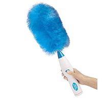 Electric Cleaning Brush/ 360° Automatic Microfiber Feather Duster Spin Scrubber Dust Collector for Bathroom/Kitchen/Office/Car (Blue) YQJ