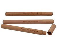 Wood Reusable Straw Carrying Case by Mason Jar Lifestyle - Fits Up To 10" Long and 12mm Wide Straws (3 Pack)