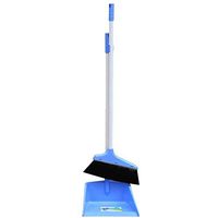 Broom and Dustpan With Long Handle Telescopic Up Household Soft Brush Broom And Dustpan Non-Slip Handle Multi-Function Windproof Broom Set Office Garage Schools Garden Cleaning Tools