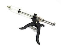Vetmed Devices Cowboy 50cc Pistol Grip Syringe Light Weight economical Syringe with Removable 50 cc Polypropylene Barrel. Luer Lock tip. Accurately doses 1-5 cc. (Animal Only)