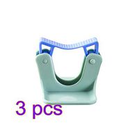 Yardwe 3pcs Broom mop Gripper mop Hook Strong self Adhesive Wall Mounted Multi-Functional mop and Broom Holder Clip