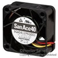 SANYO DENKI - SANACE FANS 9GA0424P6F001 FAN, AXIAL, 40MM X 40MM X 20MM, 24VDC, 40mA