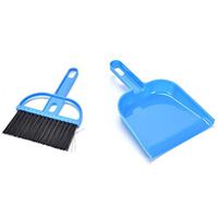 Limeto Broom Dustpan - Comp Combo Mount Lobby Sweep Metal Kids Upright Wall Dustpan Long Handle Outdoo - Mini Home Cleaning Lovely Pet Desktop Sweep Brush Small Broom Dustpan Set 7.08 4.52 39