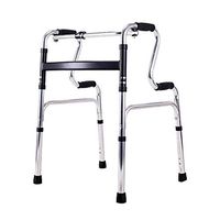 Luckya Walker Aluminum Alloy Lightweight Folding Auxiliary Rollator Four-Legged Walker Non-Slip Walking Stick with Hospital