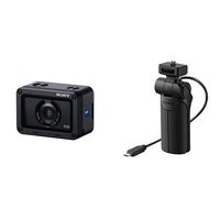 Sony 1.0-type Sensor Ultra-Compact Camera with Waterproof & Shockproof Design (DSCRX0) with Vct Camera Grip, Vlogging Black (VCTSGR1)
