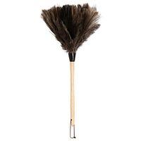 ZHANGY Hand Duster- Ostrich Feather Wood Handle, Spider Web Duster/Anti-Static car/Home Dust Dirt Cleaning Tool,B