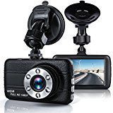 Dash Cam,Bekhic Dash Camera for Cars with Full HD 1080P, 170 Degree Super Wide Angle Cameras, 3.0" TFT Display,with Night Vision, WDR, Loop Recording