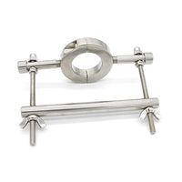 HZS Prisoner Bird Genuine Metal Stainless Steel Heavy Testicular Fixture Egg Binding Frame Ring Can Lengthen and Stretching Suit T-Shirt