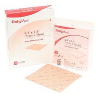 Box 15 POLYMEM Large 7.5" X 6.5 Non-Adhesive Wound Care Dressing #5077"The Pink Dressing"