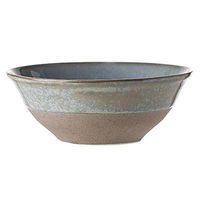 Bowl Creative Ceramic Fruit Folk culture bowl, Salad Folk culture bowl Soup Folk culture bowl, Snack Folk culture bowl Cooking & Dining (Color : Gray, Size : 14 5.5cm) Hotel tableware home noodles b