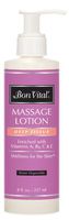 Bon Vital' Deep Tissue Massage Lotion for Deep Tissue Massages and Muscle Relaxation, Moisturizer Leaves No Greasy Feeling, Penetrates Deeply to Repair and Soften Skin During Massage, 8 Oz Pump