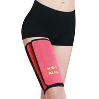 SUPVOX Thigh Compression Sleeve Leg Brace Support Wrap Sports Thigh Strap Leg Protector Training Exercise Accessories for Women Red