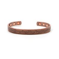 Accents Kingdom Magnetic Copper Therapy Arthritis Relief Golf Cuff Bangle Bracelet, Aztec Design