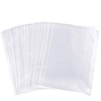 Bocotous Cellophane Bags Candy Clear Treat Bags 5 x 7 Inch 240 Pieces with Twist Ties 7 Colors 240 Pieces