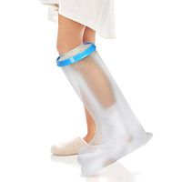 Adult Leg Cast Cover for Shower Bath, Waterproof Cast Plaster Bandage Protector for Leg Foot Ankle Wound Injury, Burns, Broken and Surgery Recover