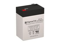 Lithonia ELM2 Replacement Battery - 6 Volt 4.5 AH F1 Terminal by SigmasTek