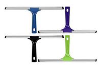 Set of 4 Black Duck Brand Slim Design 12.25" x 7" Window Shower Glass Squeegee with 4 Different Colors!