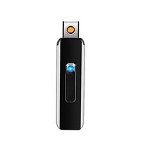 Gallity Electric USB Lighter, Windproof Rechargeable Mini Slim Coil Lighter, Flameless Lighter, Perfect Gift for Boyfriends Gifts (Black)