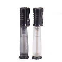 Cigar Jet Torch Lighter Cigarette Tobacco Lighter with Powerful Blue Flame, Visible Gas Tank, Flame Lock, Butane Refillable (2 Pack)