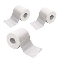 3pcs White Hollow Roll Paper - Hollow Replacement Roll Paper Print Interesting Toilet Paper Table Kitchen Paper for Guest Bathroom Kitchen