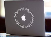 The Lord of The Rings Elvish Script for MacBook Laptop Die-Cut Vinyl Decal Sticker (White)