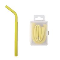 Sikye Portable Soft Straw Washable Food Grade Silicone Drinking Foldable Straws with Box Home Travel Outdoor (D)
