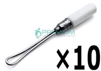 10 Pcs Superior Instruments Ear Cleaner White 6cm Veterinary Curettes Universal Instruments