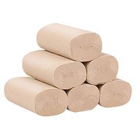 Jocund Household Roll Paper 4 Layer Bamboo Pulp Natural Paper Soft Thickened Toilet Tissue 6 Rolls