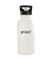 got lancet? - 20oz Stainless Steel Water Bottle, White
