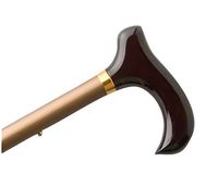 Adjustable Travel Folding Cane Slim Line with Derby Handle (Matte Bronze)