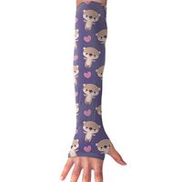 FRS Ltd Unisex Cooling Arm Sleeves Happy Little Otters UV Sun Protection Arm Perfect for Driving Fingerless Breathable Gloves (1 Pair)