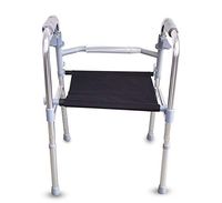 XIHAA Body Healt Elderly People Walker,Height Adjustable Folding Aluminum Alloy with Oxford Cushion,Walking Rehabilitation Equipment