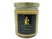 3R Candles Coffee & Pie Scented Candle - Soy/Paraffin Wax - -Hazelnut & Apple Pie Fragrance Oils - Strong Coffee Autumn Season Oil Scents- Romantic Gifts for Women - Birthday Gift Ideas