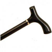 Lady's Walking Cane Black Stain with Fritz Handle