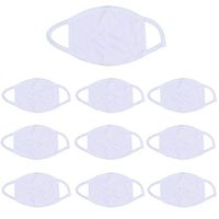 Deengun 10Pcs 3 Layer Cotton Mouth Ma-SKS Washable Reusable Dustproof Earloop Mouth-Muffle