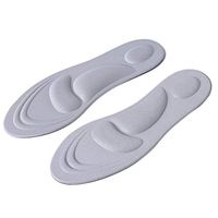Fmingdou Unisex 4D Sport Sponge Soft High Heel Shoes Insoles Arch Support Orthotic Massage Pain Relief Insert Cushion Pads Shock Absorber