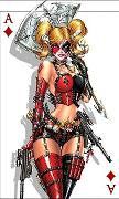 AJ's Signs & Apparel Suicide Squad Harley Quin Ace Playing Card Vinyl Sticker Decal Cars Trucks Vans Walls Laptop