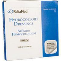 Reliamed 4 x 4 Hydrocolloid Wound Dressing, Thin, 10 per Box ZDHC44T
