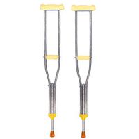 Lightweight Aluminum Alloy Underarm Crutches Can Be Adjusted to Height Anti-Slip for Elderly Crutches Walker 1 Pair (Size : 116~136cm)