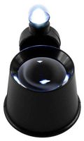 10X Black Plastic Jeweler's Loupe With LED Adjustable Angle Light Attached (ToolUSA: MG-49902)