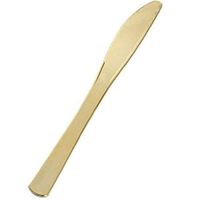 hersrfv home Formal or Wedding Golden Gold Secrets Plastic Knives 25 Pack