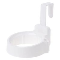 XISAOK Plastic Hair Dryer Rack Shelf Bathroom Storage Holder Free Punch Door Hook Mount