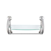 Grabcessories 61031 3-in-1 Grab Bars Towel Shelf with Anchors, Brushed Nickel