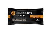Fourpoints Tactical Bars, Camp Hale Choco-Peanut, High Protein, Gluten Free, Meal Replacement, 300 Calories, (2.65oz bars, Box of 12), NO Added Sugars