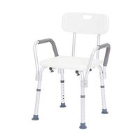 Shower Seat Bathing Benches Chairs Shower Stool Shower Chairs Aluminum Alloy Old Shower Chair Anti-Skid Adjustable Pregnant Women Bath Chair (Color : White, Size : 465770cm)