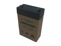 Powersonic PS-628 - 6 Volt/2.9 Amp Hour Sealed Lead Acid Battery with 0.187 Fast-on Connector